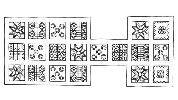 Royal Game of Ur Board
